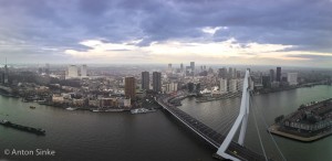 Rotterdam vanaf de Rotterdam-